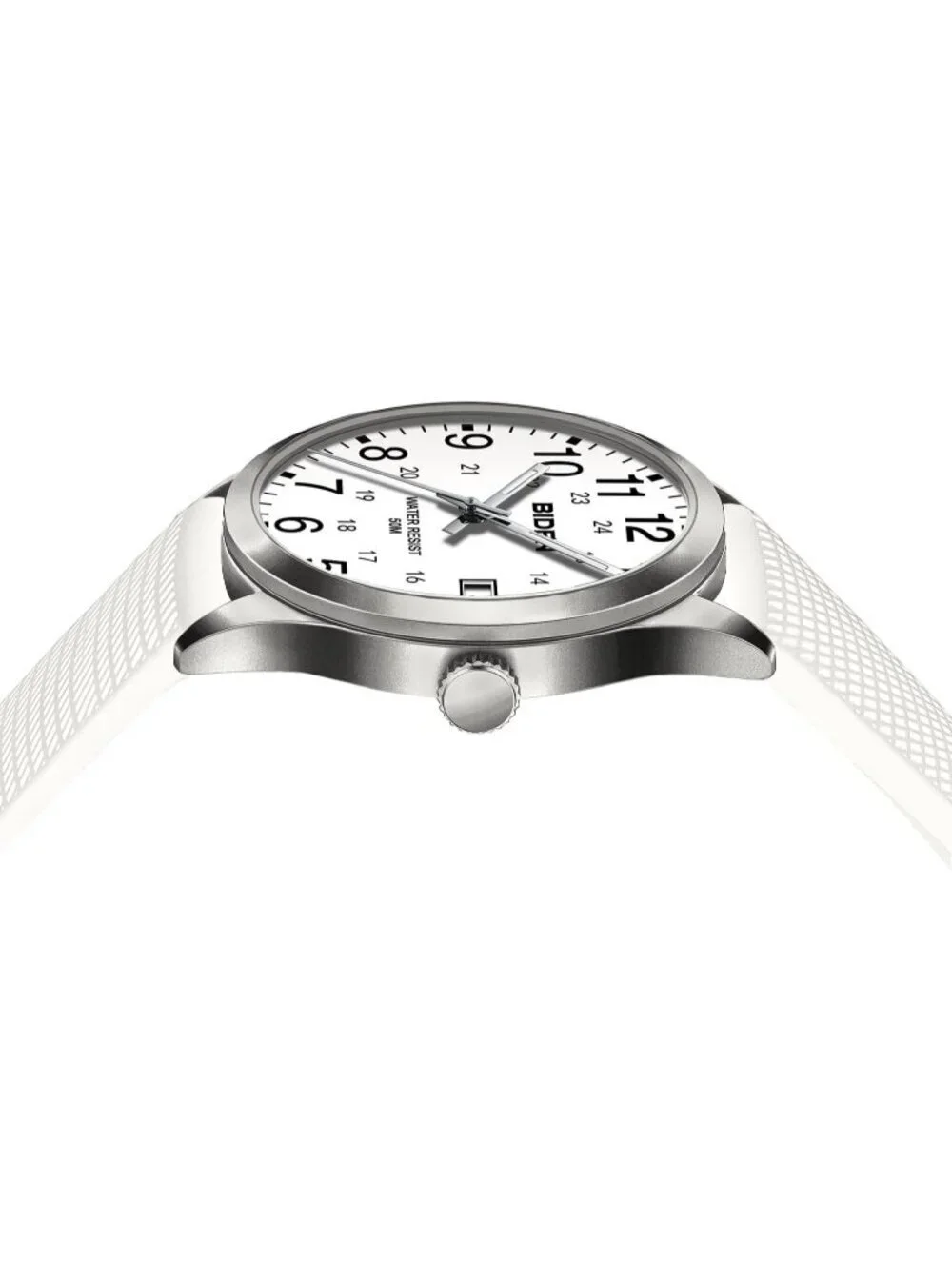 Men's White Analog Quartz Unisex Medical Professionals Waterproof Nurse Watch